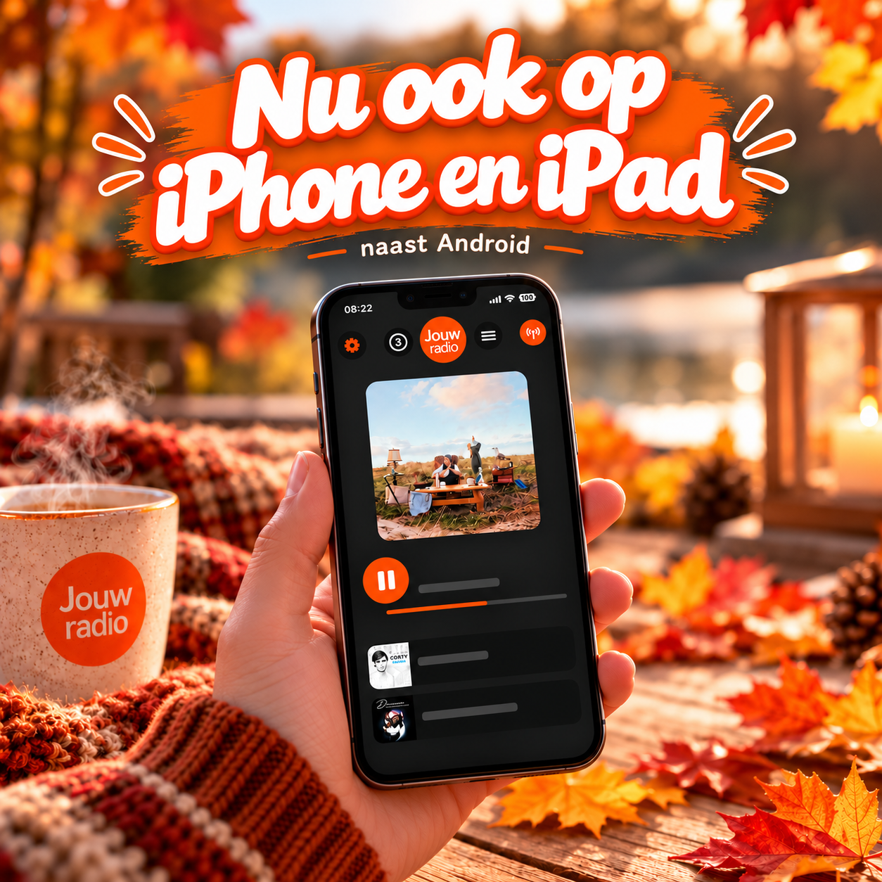 Jouwradio nu ook op iPhone en iPad, naast Android